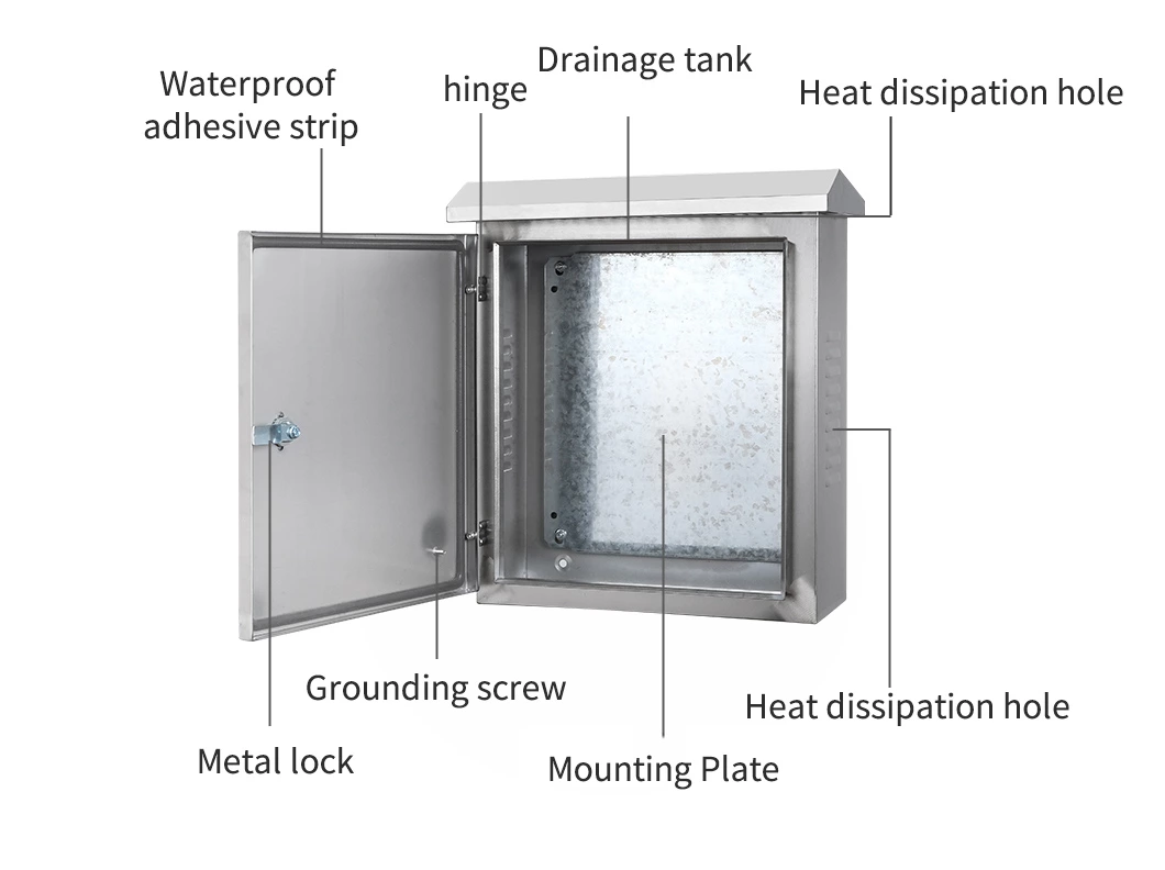 Outdoor Weatherproof Stainless Steel Enclosure Cabinet Box