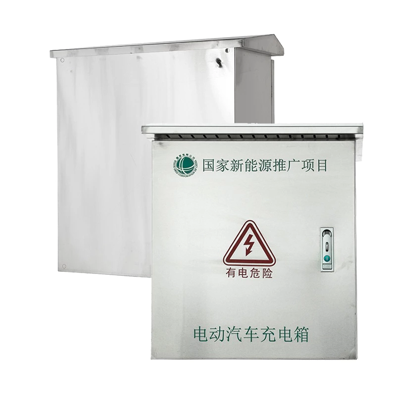 Stainless Steel EV Charger Box with Mounting Plate