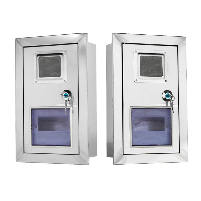Stainless Steel Wall-mounted Meter Box with Window